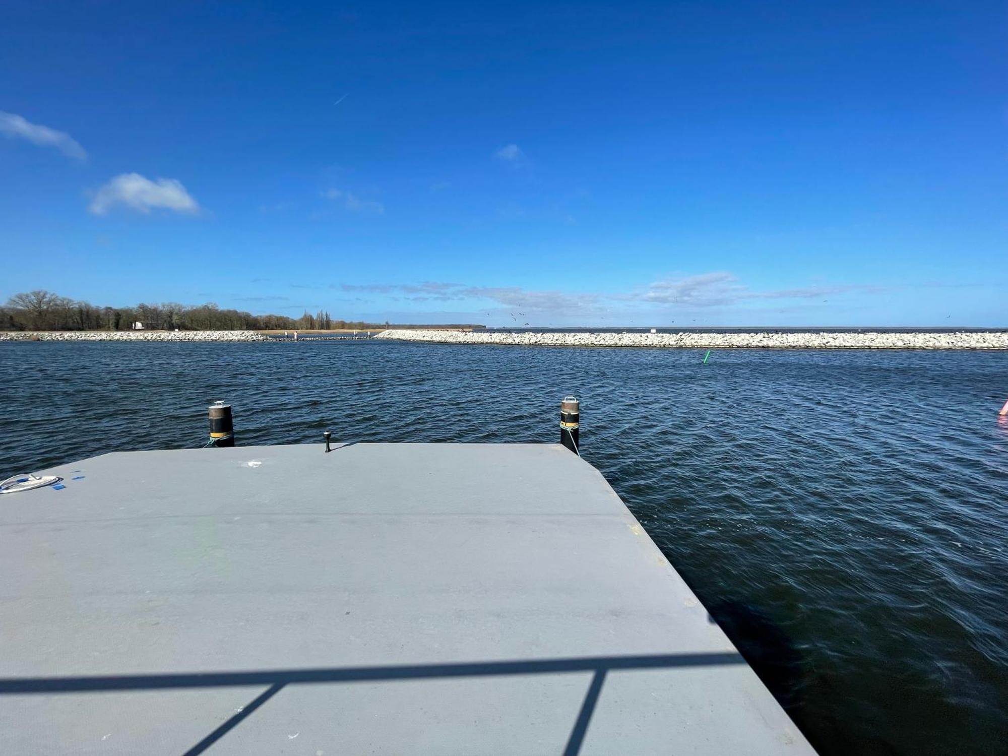 Hotel Hausboot Fjord Baltica Mit Dachterrasse In Barth Zewnętrze zdjęcie
