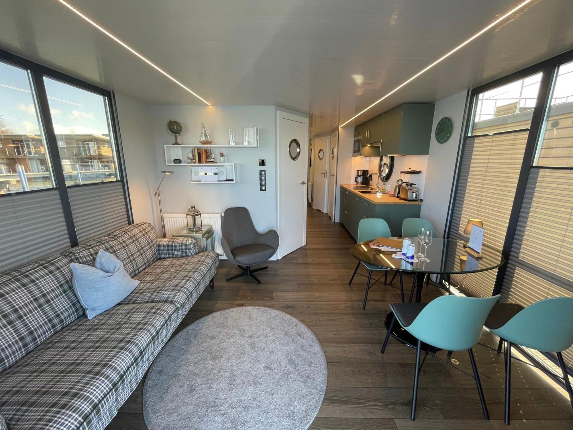Hotel Hausboot Fjord Baltica Mit Dachterrasse In Barth Zewnętrze zdjęcie